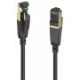Hama 00202000 kabel sieciowy Czarny 0,5 m Cat8 S/FTP (S-STP)