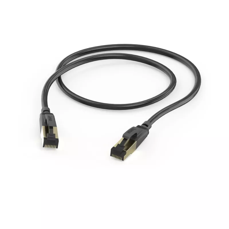 Hama 00202000 kabel sieciowy Czarny 0,5 m Cat8 S/FTP (S-STP)