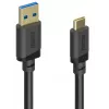 Hama 00202005 Kabel USB 0,75 m USB 3.2 Gen 1 (3.1 Gen 1) USB A USB C Czarny