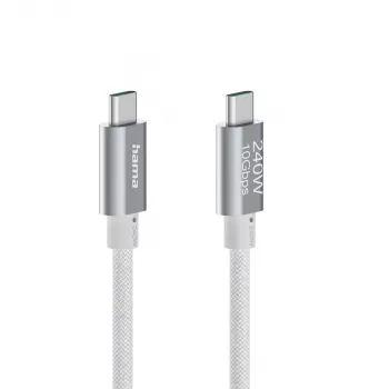 Hama Full-Featured kabel USB USB 3.2 Gen 2 (3.1 Gen 2) 1,5 m USB C biały