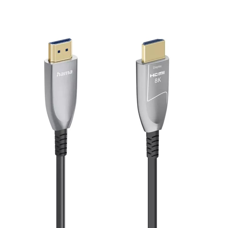 Kabel HDMI Hama 00202036 15 m HDMI Typ A (standardowy) Czarny, Szary, Srebrny