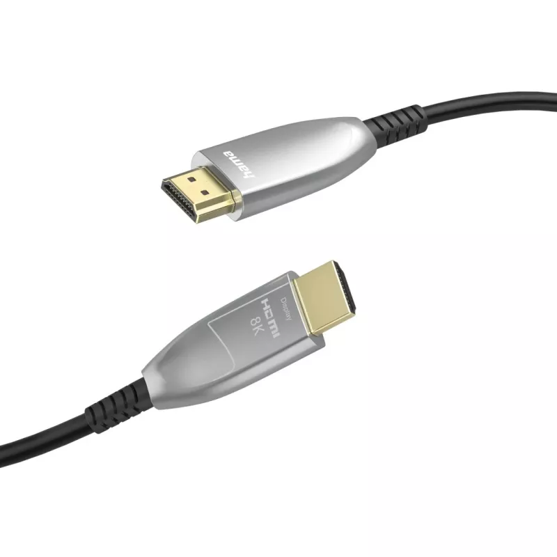 Kabel HDMI Hama 00202036 15 m HDMI Typ A (standardowy) Czarny, Szary, Srebrny