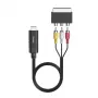 Hama 00205775 kabel wideo adapter HDMI Typ A (Standard) SCART (21-pin) Czarny