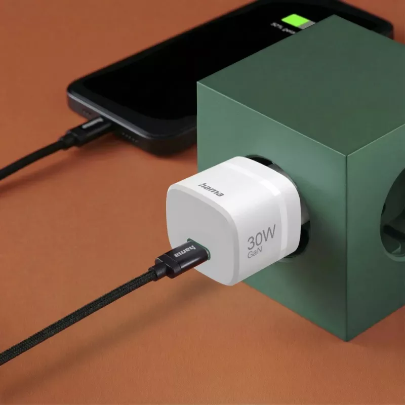 Hama 00201964 ładowarka do urządzeń mobilnych Smartfon, Tablet, Powerbank, Zestaw słuchawkowy Biały AC Szybkie ładowanie Do użytku wewnętrznego