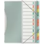 Esselte Colour'Breeze skoroszyt przekładkowy z 12 zakładkami, Wielokolorowy, Polipropylen (PP), 266 mm, 20 mm, 370 g, 1 szt.