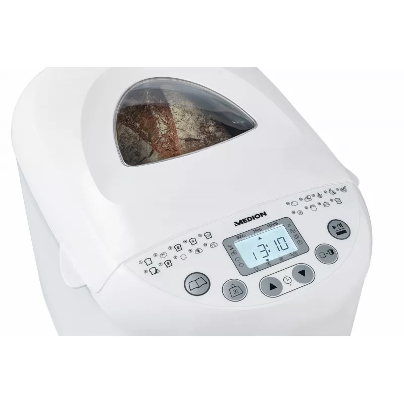 Maszyna do chleba MEDION MD 11011 550 W Biała 1 kg Cyfrowy timer
