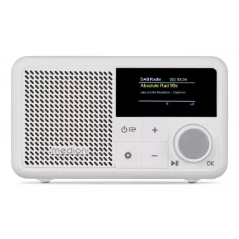 MEDION LIFE S66822 Przenośne radio cyfrowe białe