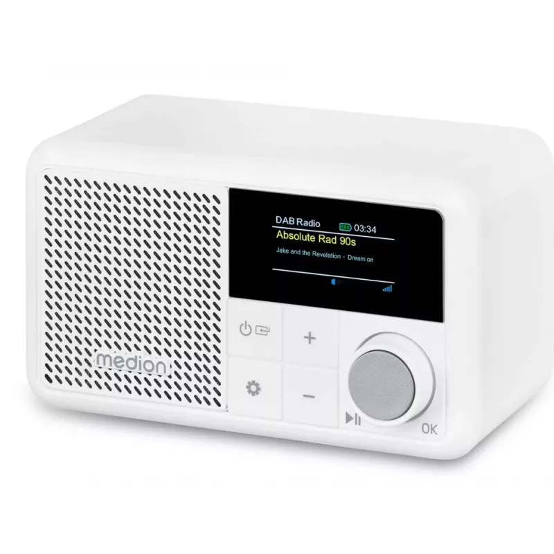 MEDION LIFE S66822 Przenośne radio cyfrowe białe
