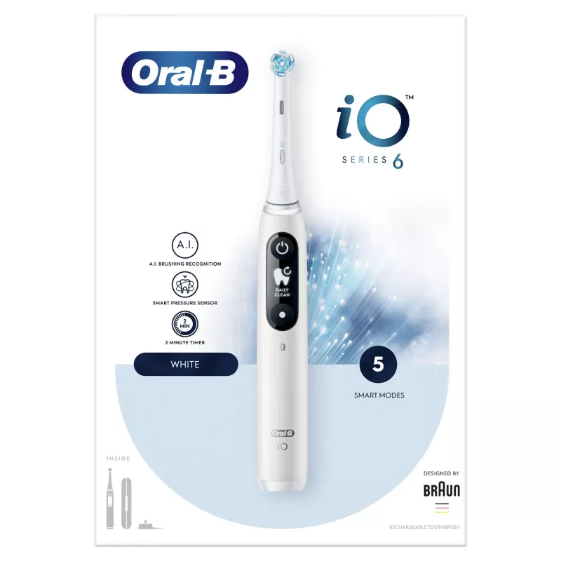 Szczoteczka elektryczna Oral-B iO 80351523 dla dorosłych, szczoteczka wibracyjna, czarna, niebieska