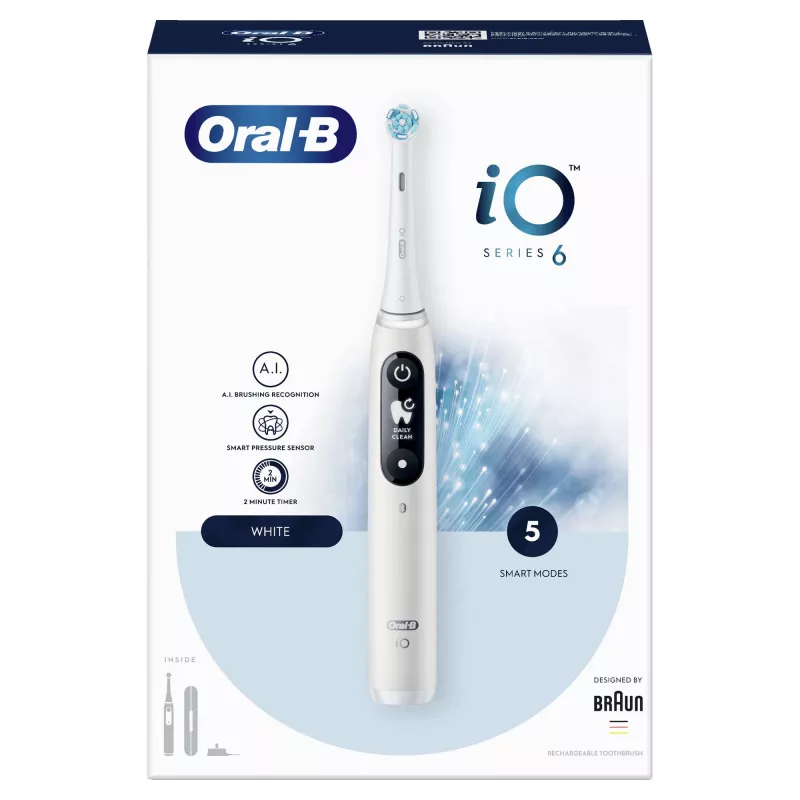 Szczoteczka elektryczna Oral-B iO 80351523 dla dorosłych, szczoteczka wibracyjna, czarna, niebieska