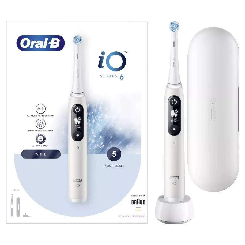 Szczoteczka elektryczna Oral-B iO 80351523 dla dorosłych, szczoteczka wibracyjna, czarna, niebieska