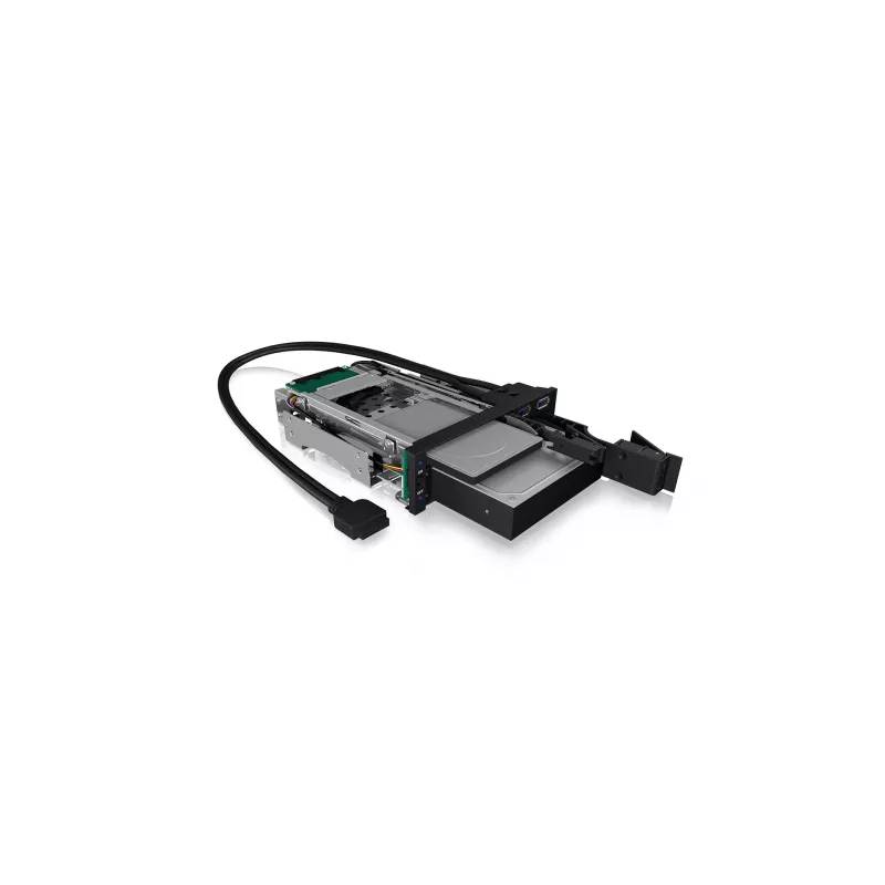 ICY BOX IB-174SSK-U 13.3 cm (5.25 cala) Tacka na dysk twardy Czarna