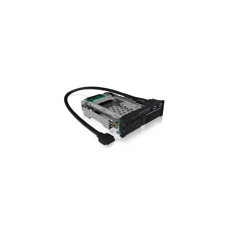 ICY BOX IB-174SSK-U 13.3 cm (5.25 cala) Tacka na dysk twardy Czarna