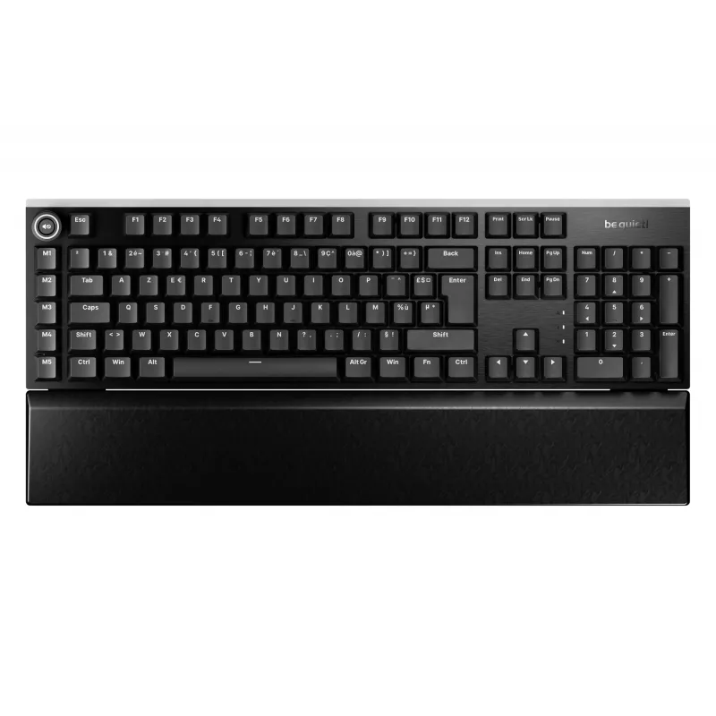 be quiet Light Mount Silent Tactile FR ISO klawiatura Gaming USB AZERTY French Czarna