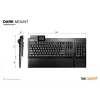be quiet Dark Mount Silent Linear FR ISO klawiatura Gaming USB AZERTY francuski Czarny