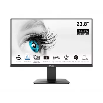 Monitor MSI PRO MP2412DE 60,5 cm (23,8 cala) 1920 x 1080 pikseli Full HD LCD czarny (produkt odnowiony)