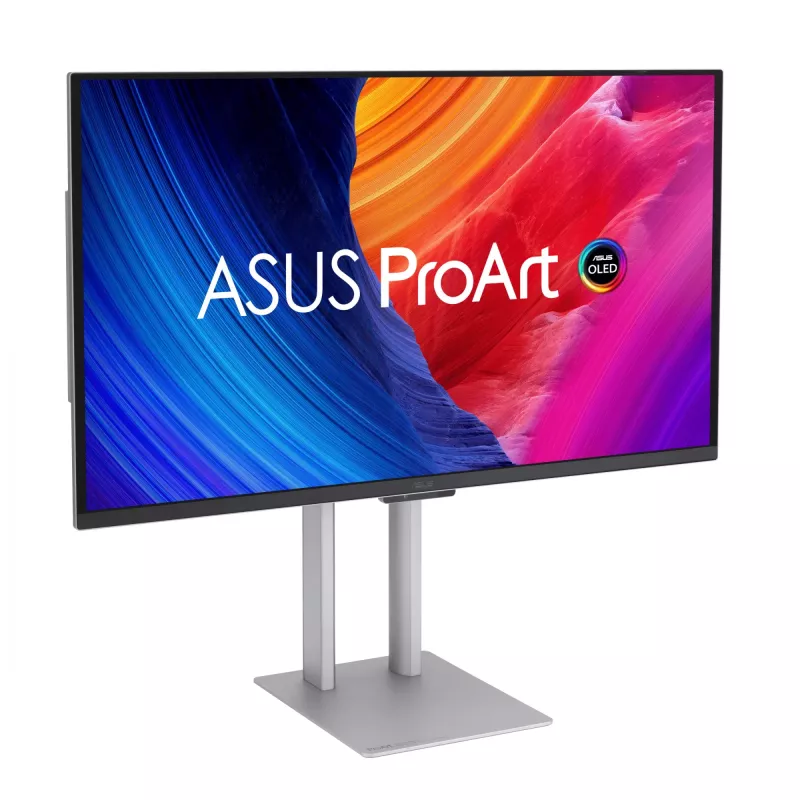 Monitor komputerowy ASUS ProArt PA27UCDMR 67,3 cm (26,5 cala) 3840×2160 4K OLED Srebrny, 0,1 ms, USB 3.2 Gen 2, głośniki, VESA