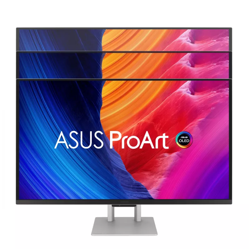 Monitor komputerowy ASUS ProArt PA27UCDMR 67,3 cm (26,5 cala) 3840×2160 4K OLED Srebrny, 0,1 ms, USB 3.2 Gen 2, głośniki, VESA