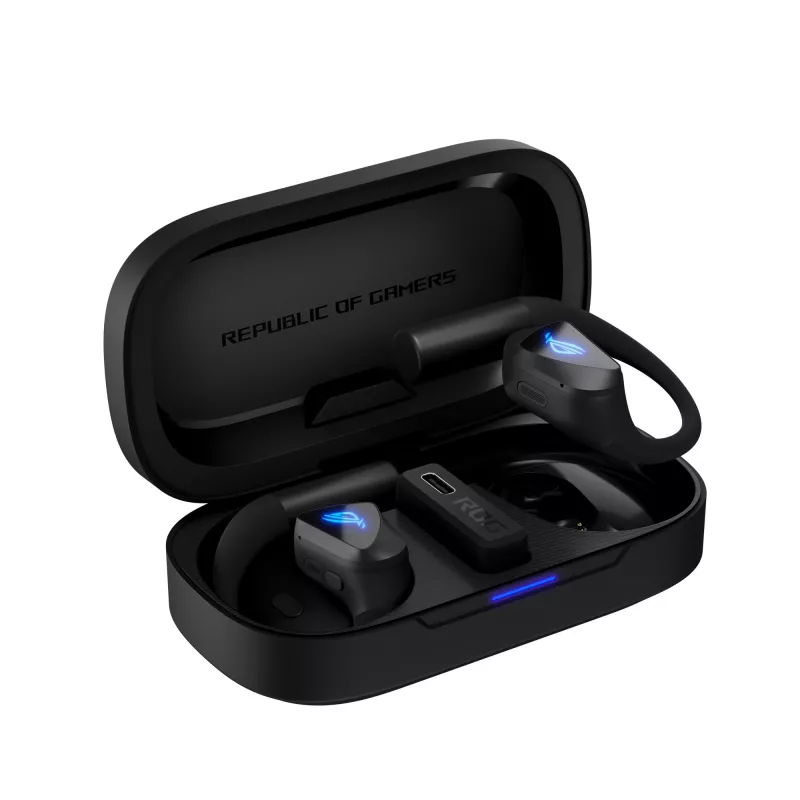 Zestaw słuchawkowy ASUS ROG Cetra Open Wireless TWS Bluetooth Ear-hook Czarny, 20–20000 Hz, 116 g