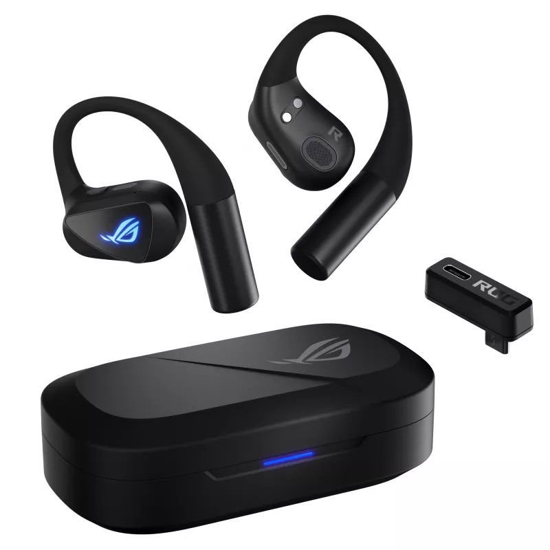 Zestaw słuchawkowy ASUS ROG Cetra Open Wireless TWS Bluetooth Ear-hook Czarny, 20–20000 Hz, 116 g