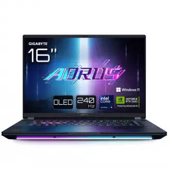 Laptop GIGABYTE AORUS MASTER 16 BYHC5FRE65SP — Intel Core Ultra 9 275HX, 16 cali WQXGA, 32 GB DDR5, 2 TB SSD, NVIDIA GeForce RTX 5080, Windows 11 Pro