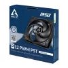 ARCTIC P12 PWM PST (Czarny/Czarny) Wentylator 120 mm zoptymalizowany pod kątem ciśnienia z PWM PST
