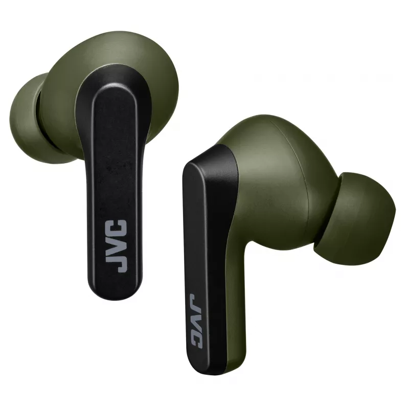 JVC Powerful Sound TWS zielony, True Wireless Stereo (TWS), 20 - 20000 Hz, Połączenia/Muzyka, 8.2 g, Zestaw słuchawkowy, Zielony