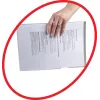 Rexel Anti-Slip A4 Folders Clear (25), Polipropylen (PP), Przezroczysty, 20 arkuszy, 25 szt.