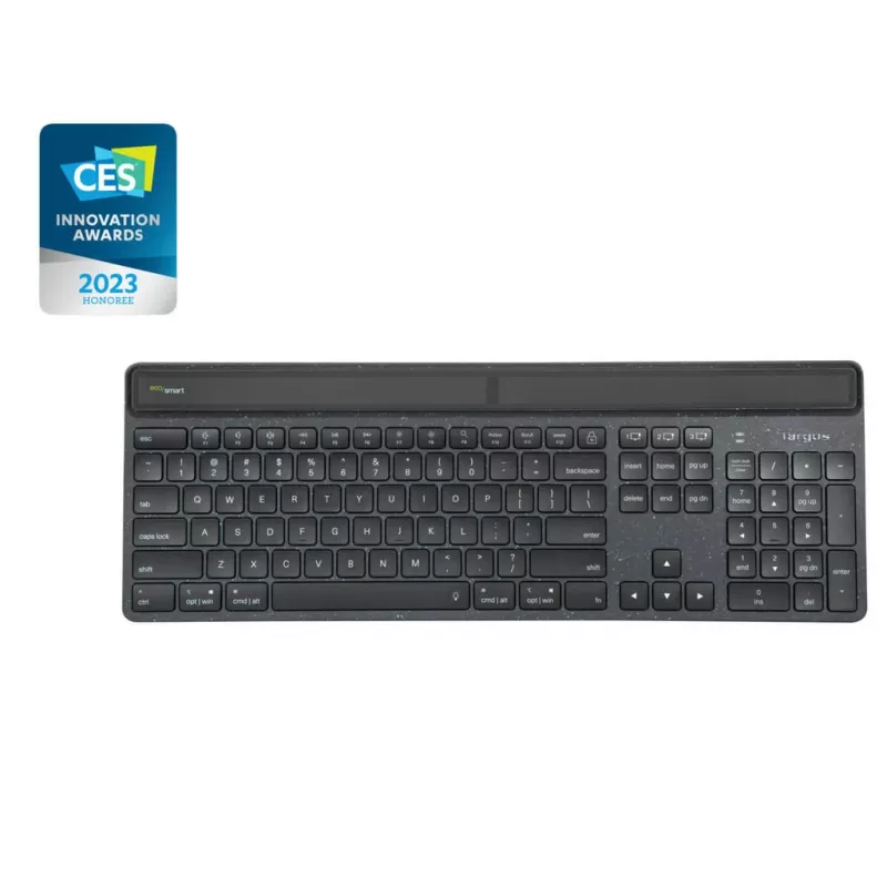 Targus EcoSmart AKB868UK klawiatura Universal Bluetooth QWERTY UK English Czarny