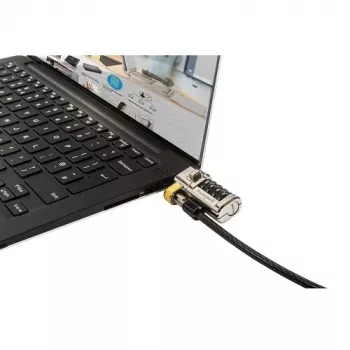 DELL 461-AAEU linka zabezpieczająca Czarny, Stal nierdzewna 1,8 m