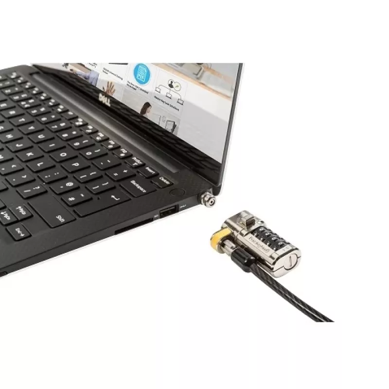 DELL 461-AAEU linka zabezpieczająca Czarny, Stal nierdzewna 1,8 m