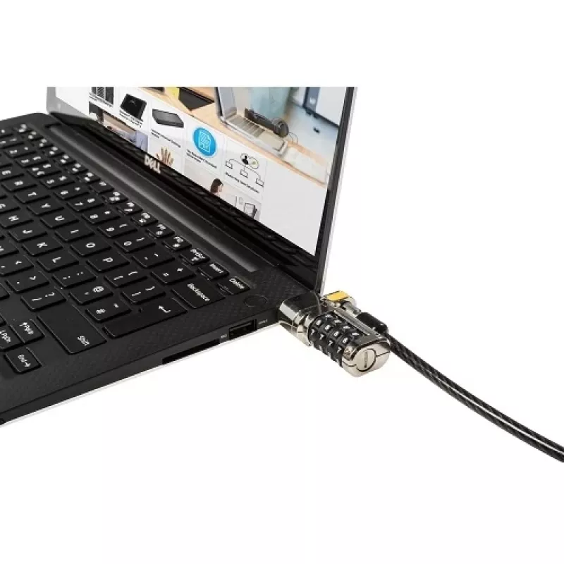 DELL 461-AAEU linka zabezpieczająca Czarny, Stal nierdzewna 1,8 m