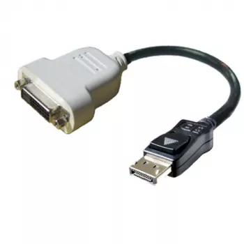 Kabel DisplayPort na DVI-D DELL 023NVR 0,23 m Czarny Biały