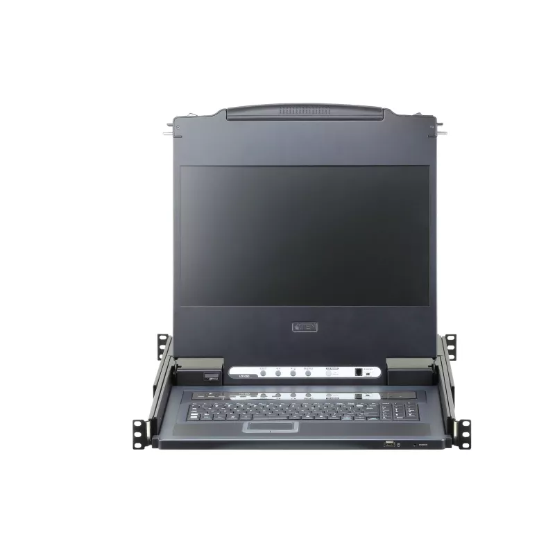 Konsola rackowa ATEN CL6708MW 43,9 cm (17,3 cala) 1920 x 1080 pikseli Metal, Plastik Czarny 1U