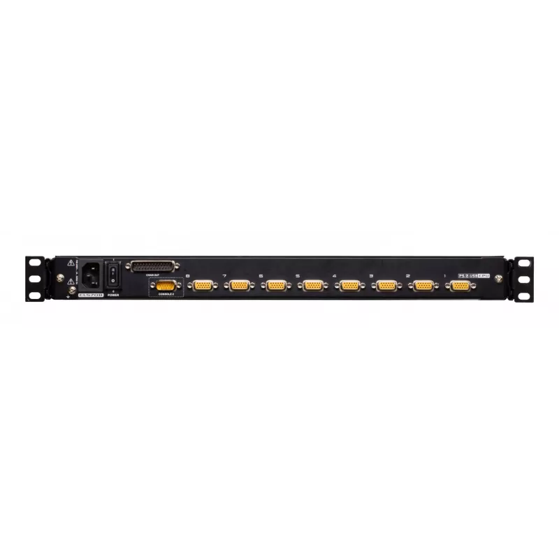 Przełącznik KVM ATEN CL5708M Montaż w szafie rack Czarny 1U 17-calowy LCD
