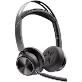 HP Poly Voyager Focus 2 zestaw słuchawkowy z certyfikatem Microsoft Teams USB-C +adapter USB-C/A