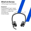 HP Poly Voyager Focus 2 zestaw słuchawkowy z certyfikatem Microsoft Teams USB-C +adapter USB-C/A
