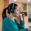HP Poly Voyager Focus 2 zestaw słuchawkowy z certyfikatem Microsoft Teams USB-C +adapter USB-C/A