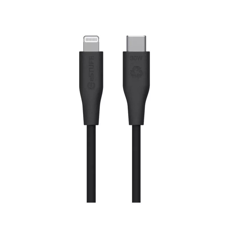 Kabel Lightning na USB-C eSTUFF ES602180 — 1 m, czarny, certyfikat MFi, RoHS