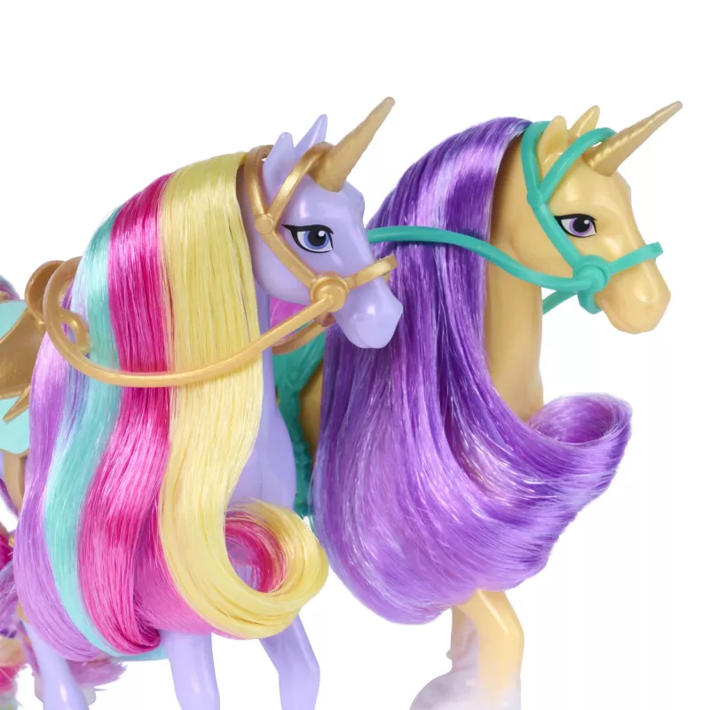 Unicorn Academy, Zestaw Przygód Magic Unleashed, Pomysł na Prezent Wielkanocny, Zawiera Lalki Sophia, Ava, Ravenzella, Jednorożce Wildstar, Leaf i Więcej
