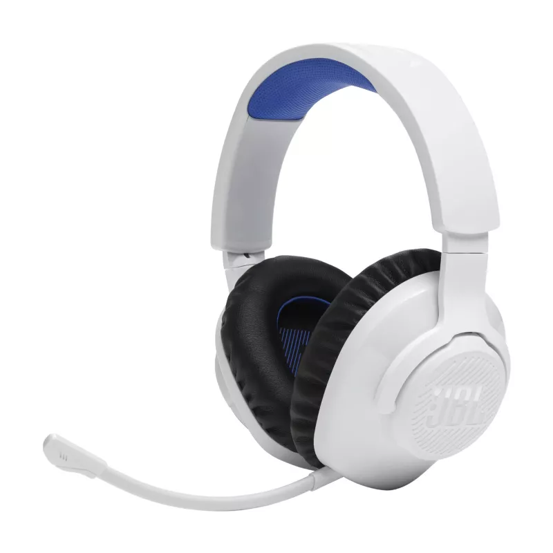 JBL Quantum 360P Headset Wireless Head-band Gaming USB Type-C Bluetooth Niebieski, Biały