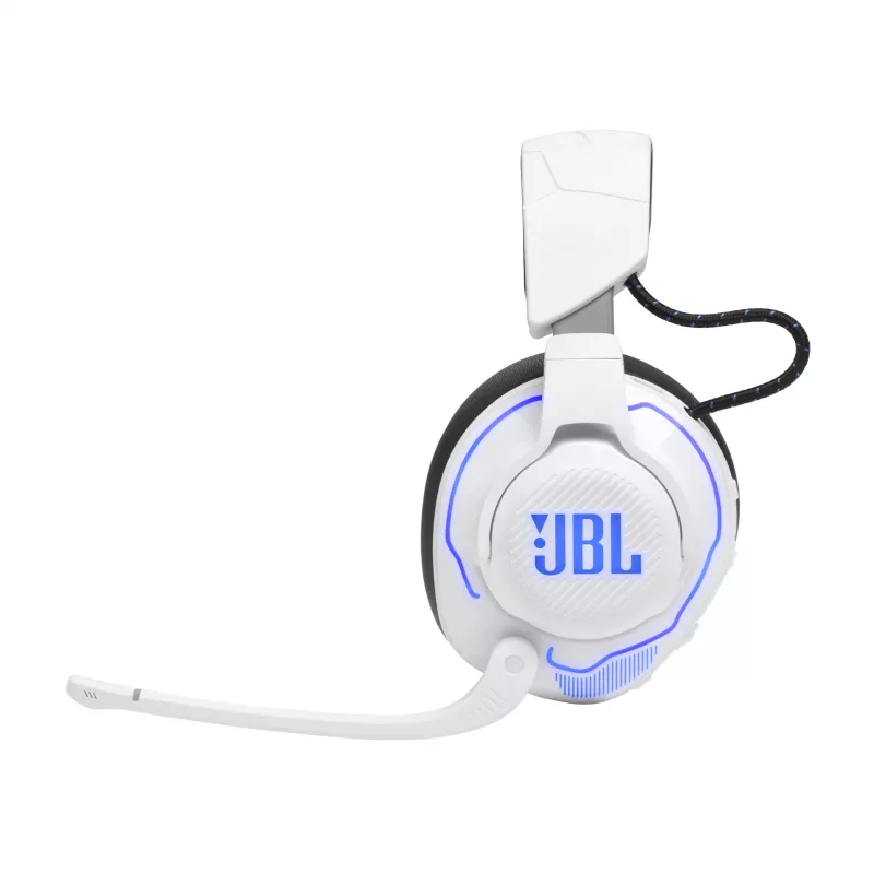 JBL Quantum 910P Headset Wired & Wireless Head-band Gaming USB Type-C Bluetooth niebieski, biały