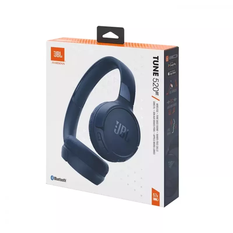 JBL Tune 520BT Headset Wireless Head-band Calls/Music USB Type-C Bluetooth niebieski