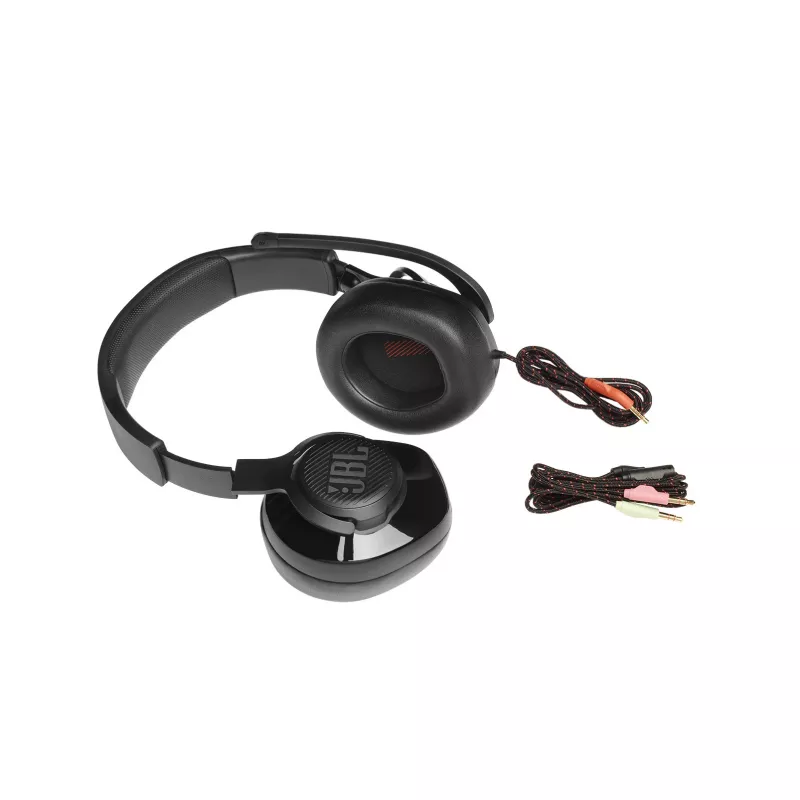 JBL Quantum 200 CZARNY, Przewodowe, 20 - 20000 Hz, Gaming, 248 g, Słuchawki, Czarny
