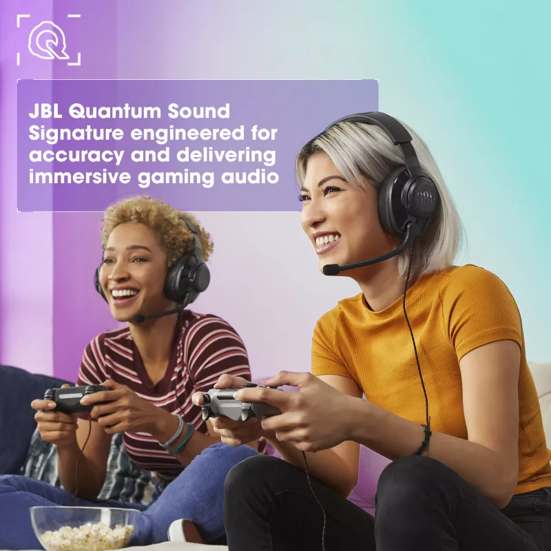 JBL Quantum 200 CZARNY, Przewodowe, 20 - 20000 Hz, Gaming, 248 g, Słuchawki, Czarny