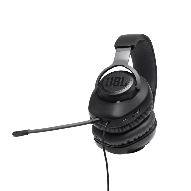 JBL Quantum 100 Czarny, przewodowe, do gier, 20 - 20000 Hz, 216 g, słuchawki, czarny