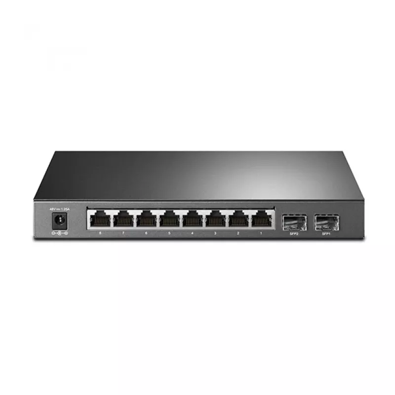 TP-Link JetStream 8-portowy gigabitowy inteligentny przełącznik PoE z 2 gniazdami SFP