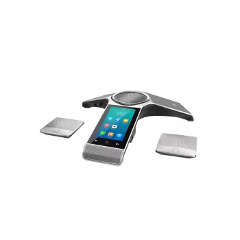IP conference phone Yealink CP960 — srebrny, przyciski i sterowanie dotykowe, Micro-USB B i USB-A, 338×338×74 mm