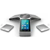 IP conference phone Yealink CP960 — srebrny, przyciski i sterowanie dotykowe, Micro-USB B i USB-A, 338×338×74 mm