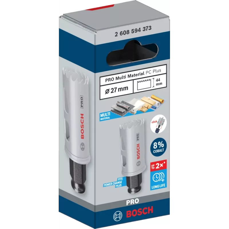 Otwornica Bosch PRO Multi Material PC Plus 44/27 mm — pojedyncza, do wiertarki, Ø27 mm